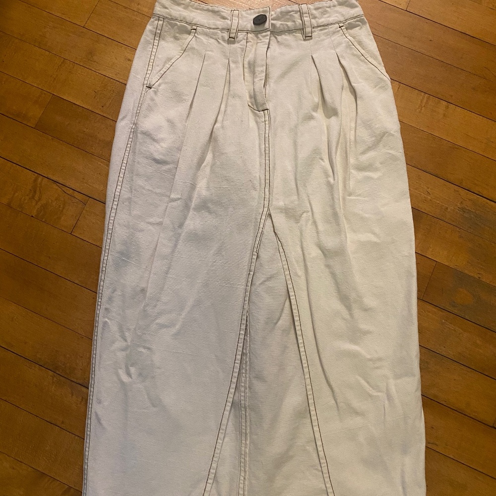 Mara Hoffman pencil skirt, lightweight denim, high waist 0/XS